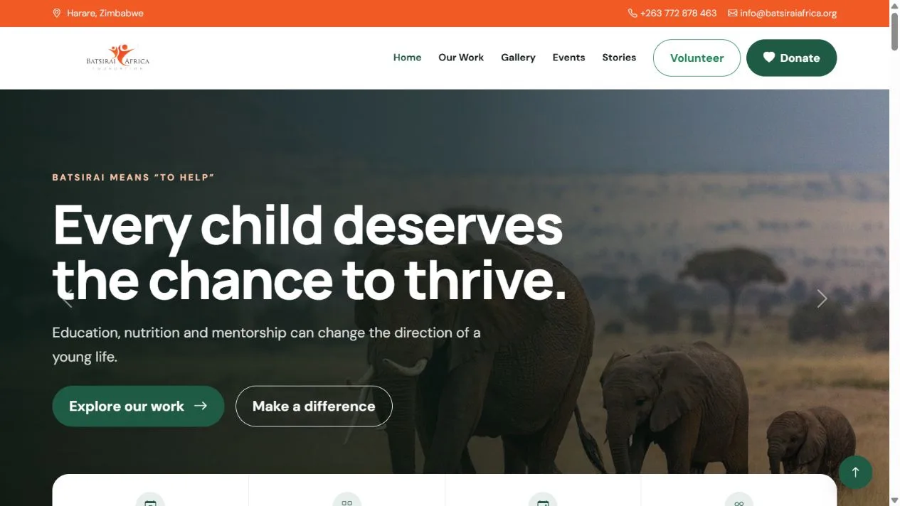 batsiraiafrica.org project preview